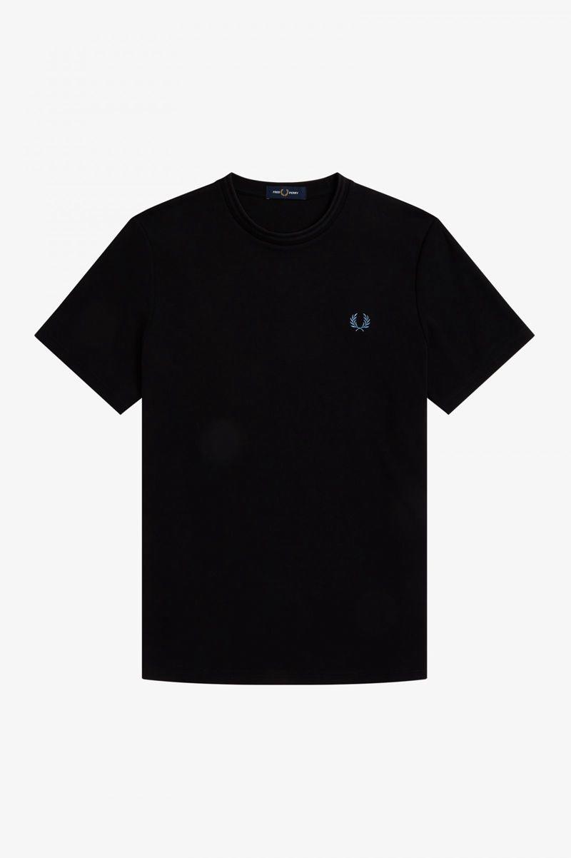 Black Fred Perry 1952 Graphic Men\'s T Shirts | PH 1624RVDW